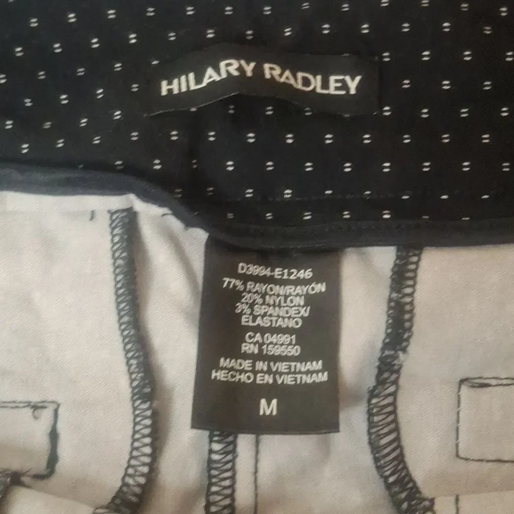 Hilary Radley Black and White Patterned Women's Shorts size medium